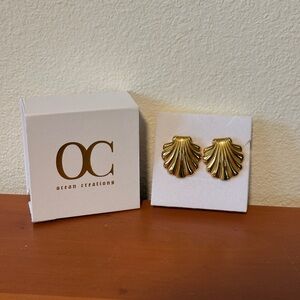 Gold Shell Earrings